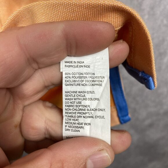 IZOD Advantage Performance Polo Shirt Mens Large Orange Natural Stretch Golf - Picture 6 of 10